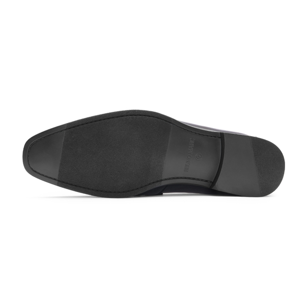 Men's Tuxedo Vegan Leather Slip-On Loafers - BLUE - 3